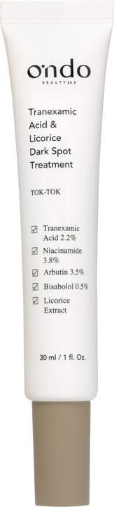 Image du produit Ondo Traitement des taches sombres à l'acide tranexamique et au licorice (30 ml, Crème de jour)