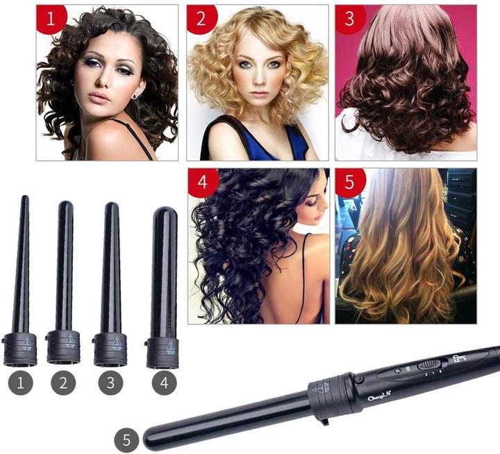 Produktbild Ckeyin Lockenstab Set 5 in 1