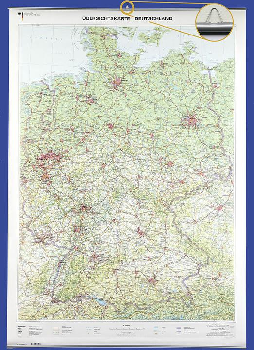 Produktbild Übersichtskarte Deutschland 1 : 750 000