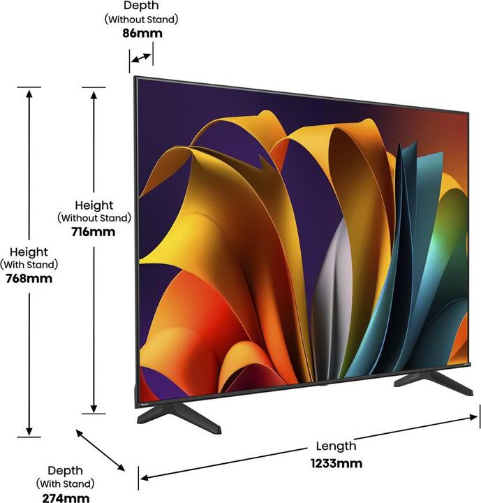 Actual product image Hisense TV 55A6N (55", LED, 4K, 2024)