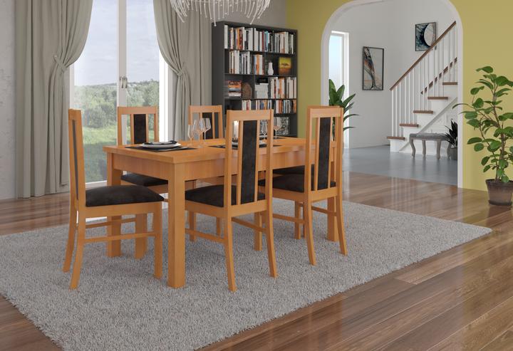 Image du produit ADRK Furniture Ensemble table et chaises RODOS 52 (140 x 80 x 75 cm)