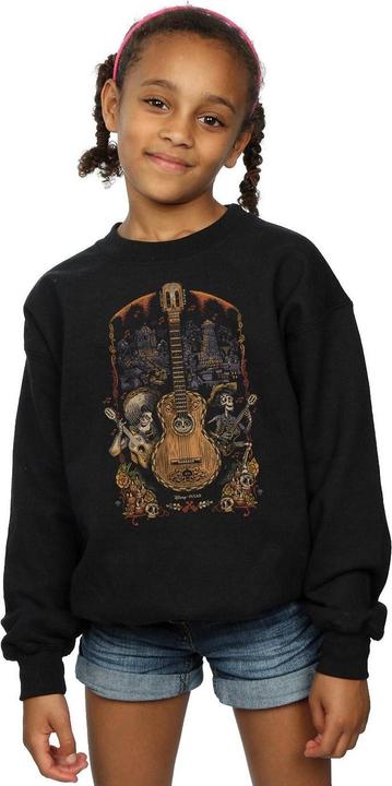 Actual product image Disney Girls Coco Guitar Poster Sweatshirt (152, 158)