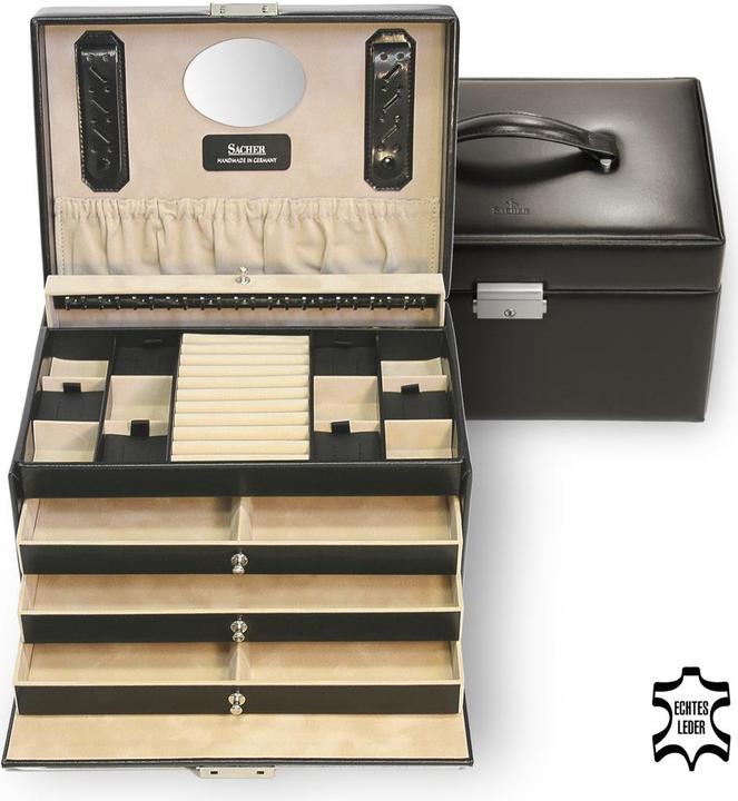 Actual product image Sacher Jewelry case Julia leather