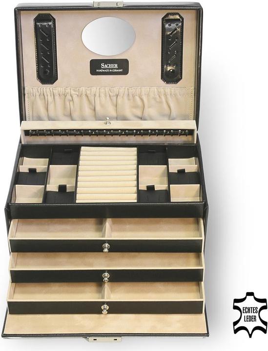 Actual product image Sacher Jewelry case Julia leather