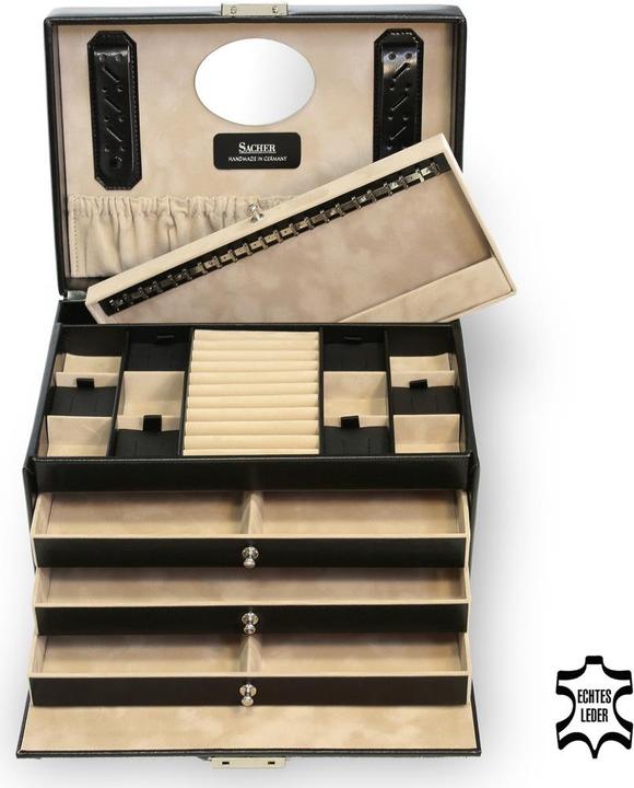 Actual product image Sacher Jewelry case Julia leather