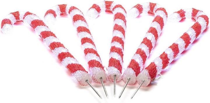 Konstsmide LED candy cane set of 5