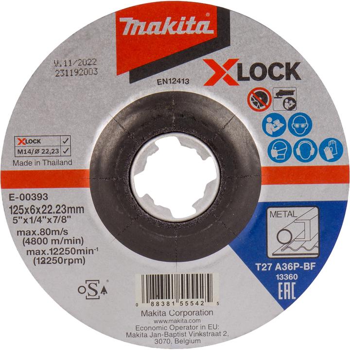 Makita Grinding wheel 125x6mm steel (A36P)
