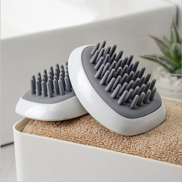 Produktbild JTI Bürste für die Kopfhautmassage - Weiss/Grau