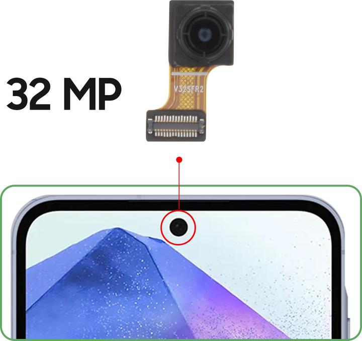 Actual product image Samsung GH96-16602A Front camera spare part (Galaxy A55)