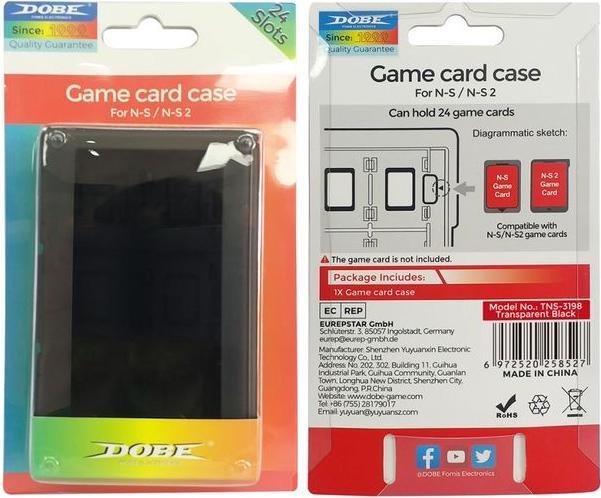 Immagine prodotto Dobe Nintendo Switch Game Card Case für bis zu 24 Nintendo Switch Spiele (Switch, Switch 2, Switch Lite, Switch OLED)