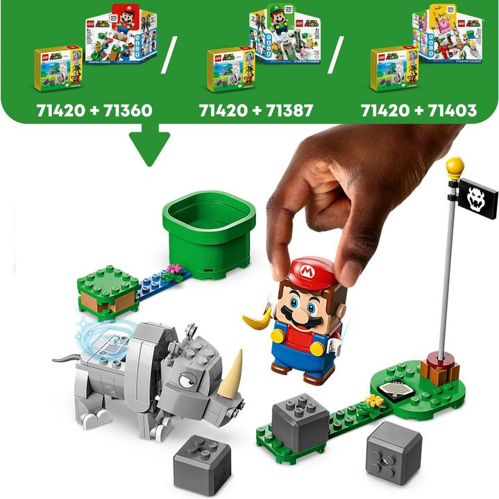 Produktbild LEGO Rambi das Rhino - Erweiterungsset (71420, LEGO Super Mario)