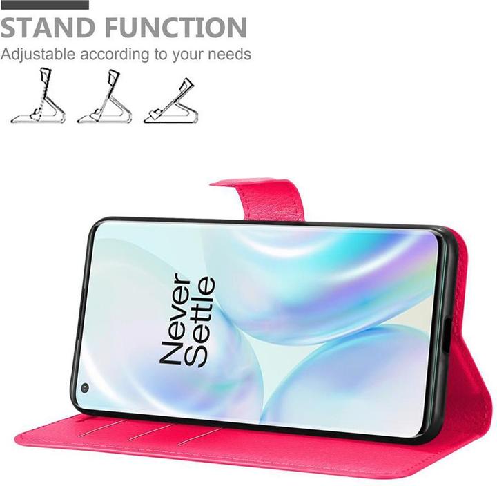 Actual product image Cadorabo Book with stand function cover (OnePlus 8 Pro)