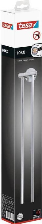 Actual product image tesa LOXX towel rail with two arms incl. adhesive solution without drilling