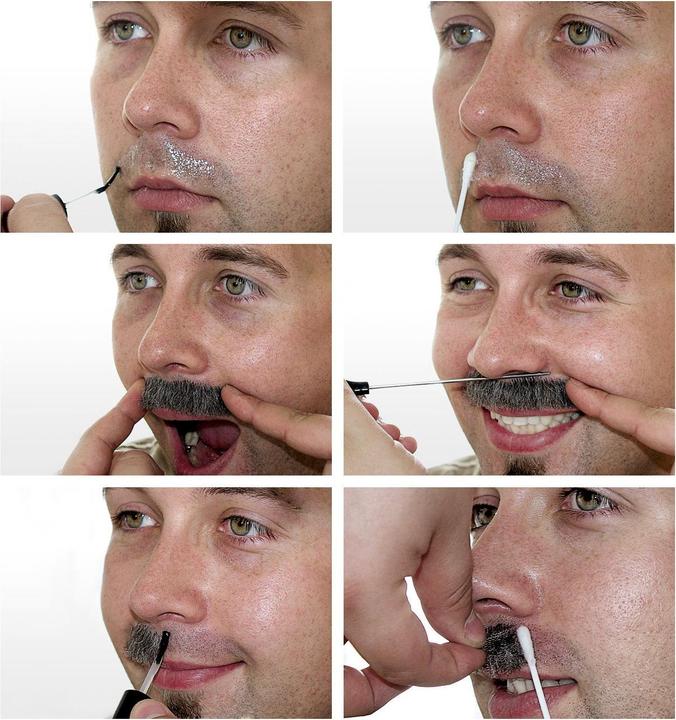 Produktbild Maskworld Schnurrbart Gangster - 6 Farben