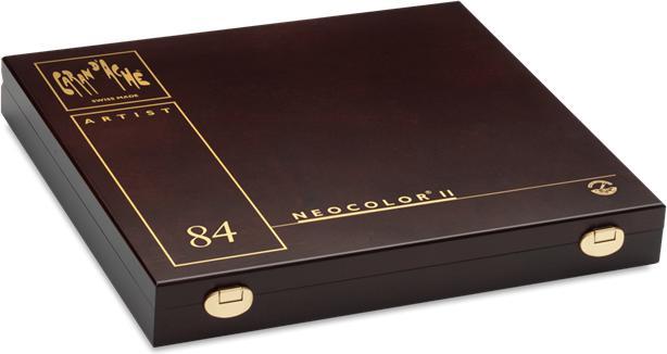 Produktbild Caran d'Ache Neocolor II Aquarelle Holzkoffer (Mehrfarbig, 84 x)