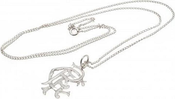 Actual product image Rangers FC Sterling Silver Pendant and Chain (100% sterling silver)