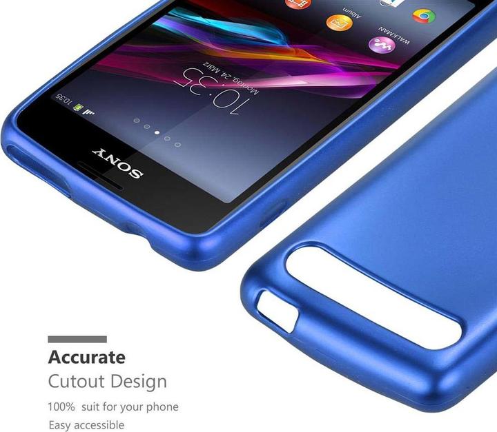 Image du produit Cadorabo Couverture métallique mate TPU (Sony Xperia E1)