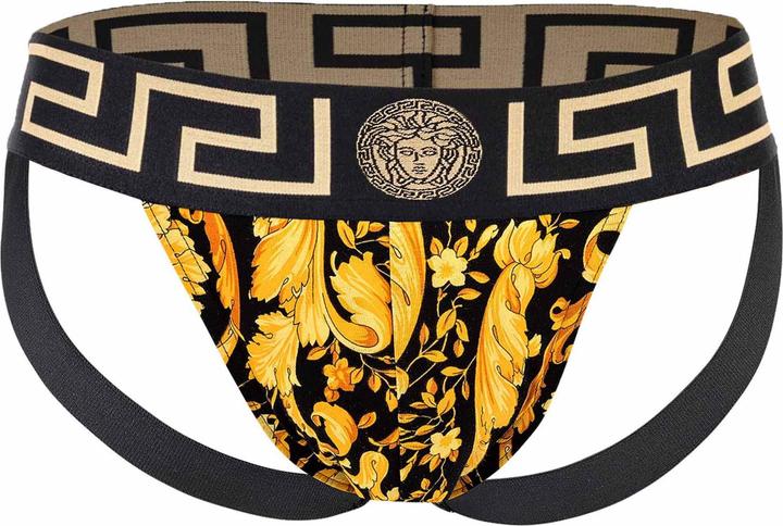 Produktbild Versace Jock-Strap Stretch Organic Jersey Barocco Ss92 All Over New Logo (L, Einzelpack)