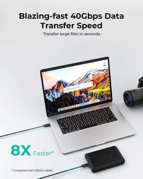 Immagine prodotto Aukey USB C — USB C (0.80 m, USB 4.0)