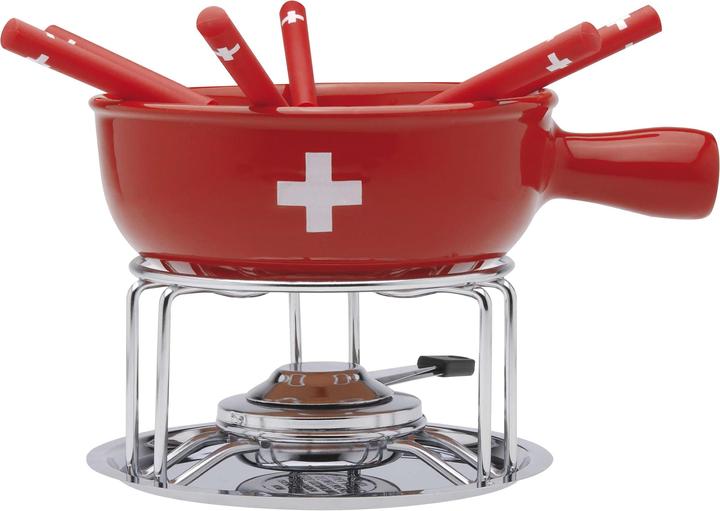 Nouvel Käsefondue Set "CH-Kreuz" (Käsefondue, Schokoladenfondue)