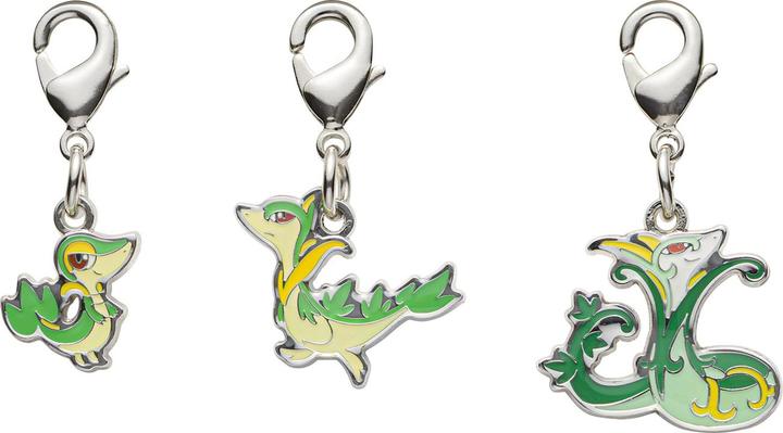 Pokémon Pokemon Center - Snivy, Servine, Serperior Schlüsselanhänger - 3 Stück