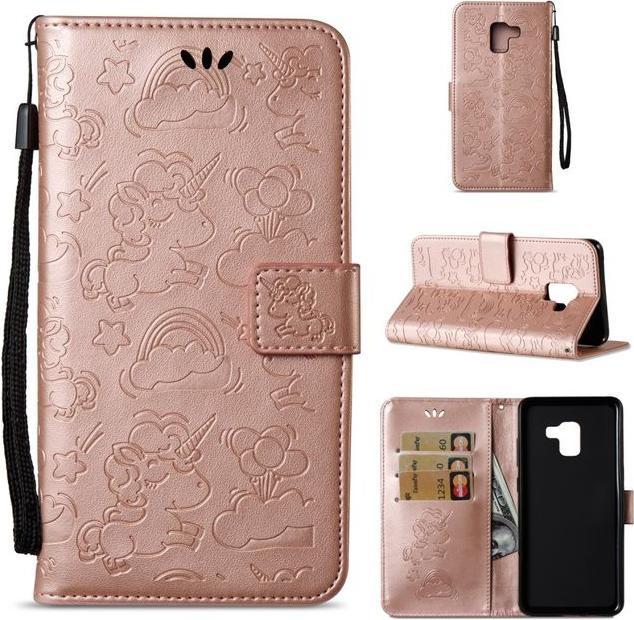 Immagine prodotto MU Style Custodia magnetica in pelle con motivo a unicorno (Samsung Galaxy A8 (2018))