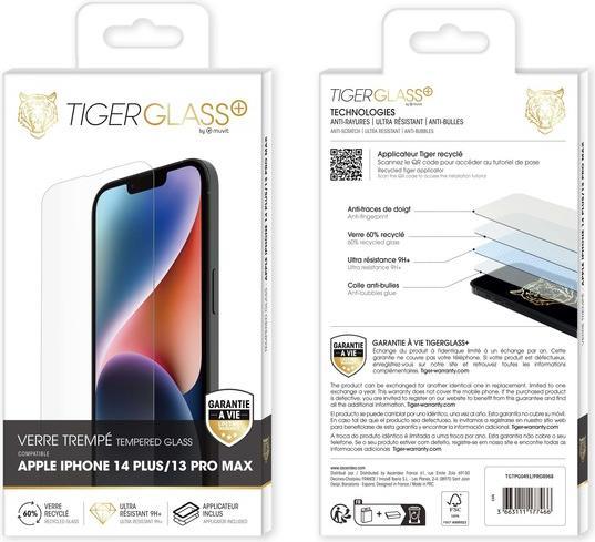 Actual product image Tiger Recycled glass film (1 Piece, Apple iPhone 13 Pro Max, Apple iPhone 14 Plus)