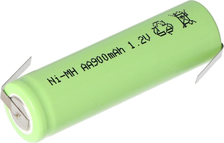 Immagine prodotto AccuCell Batteria ricaricabile Flat Top Mignon AA con capocorda a Z (1 pz., AA, 800 mAh, Batteria + Caricabatterie)