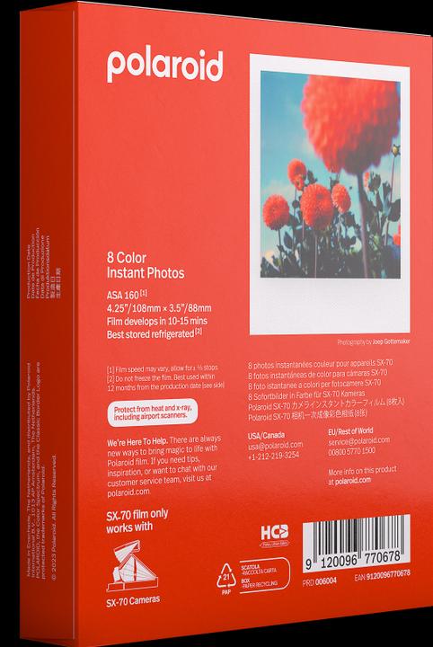 Image du produit Polaroid Film couleur SX-70 (SX-70)
