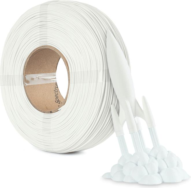Actual product image Filament High Speed PLA Refill Arctic White 1kg 1.75mm (PLA, 1.75 mm, 1000 g, White)