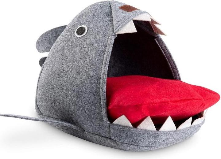 Freezack Katzenbett Shark Cave grau 55x64x33cm (Katze)