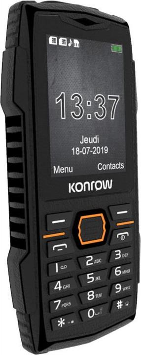 Actual product image Konrow Stone Plus - Téléphone Antichoc Certifié IP68 - 2.4" - Double Sim - Noir (2.40", 2G)