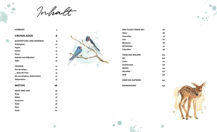 Produktbild Die Kunst der Aquarellmalerei – Tiere: alle Watercolor-Grundlagen, Techniken und Motive Step by (Deutsch, Laura Stahlmann, 2021)