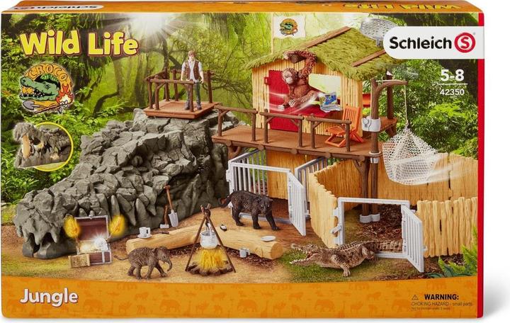 Produktbild Schleich Dschungel Forschungsstation Croco