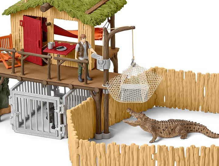 Produktbild Schleich Dschungel Forschungsstation Croco