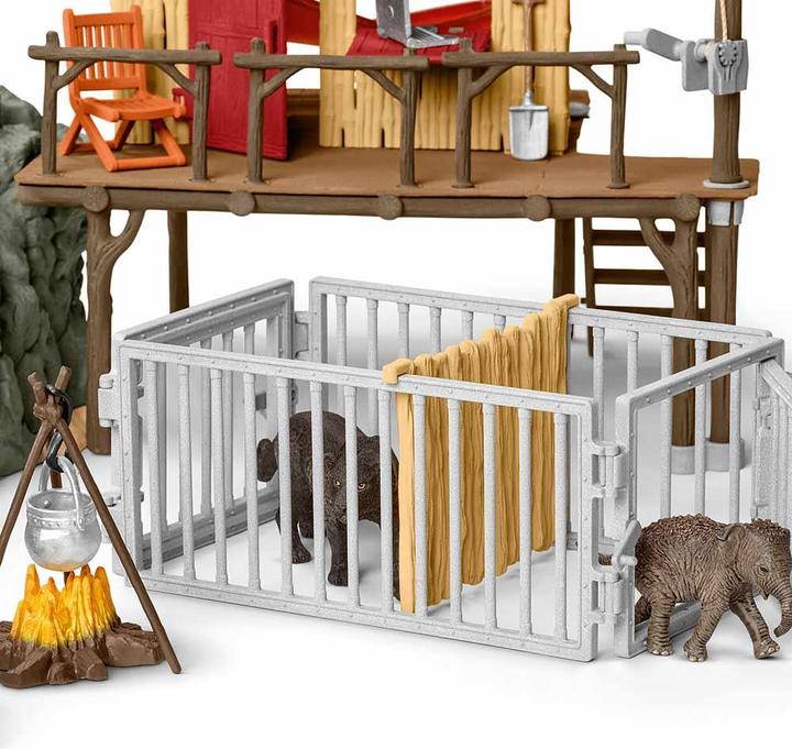 Produktbild Schleich Dschungel Forschungsstation Croco