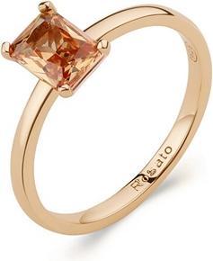 Rosato Minimalist gold-plated ring with orange zircon Allegra RZAL063 - Circuit: 54 mm (54)