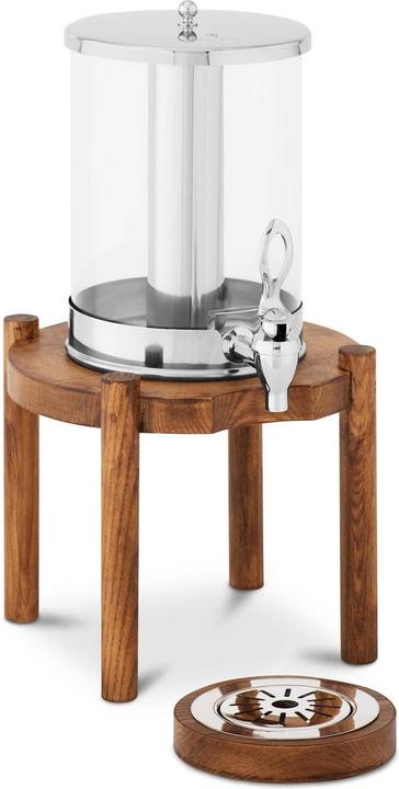 Actual product image Royal Catering Saftspender Saftdispenser Gastro Getränkespender Zapfhahn Holzrahmen 7 L