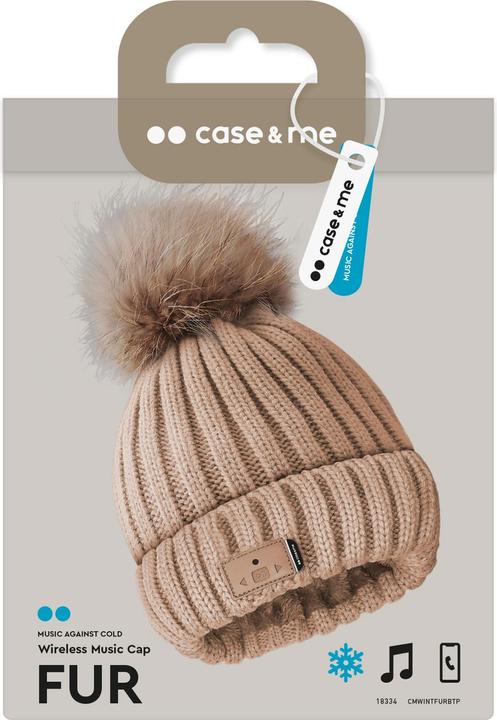 Produktbild SBS Wintermütze Fur m. BT-Headset rosa