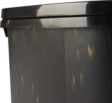Actual product image Savic Kattenbak Hop In Marble Zwart / Goud - 58,8X39X39,5 Cm