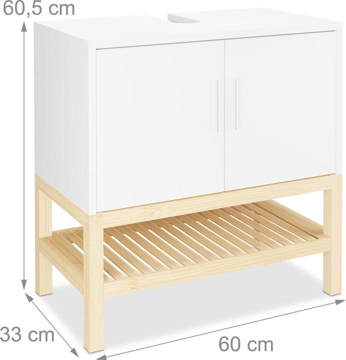 Immagine prodotto Relaxdays Waschbeckenunterschrank (60 x 33 x 60,5 cm)