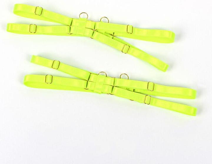 Productafbeelding Subblime - 955281 BH-set met ketting en been details fluor groen L/XL (L)