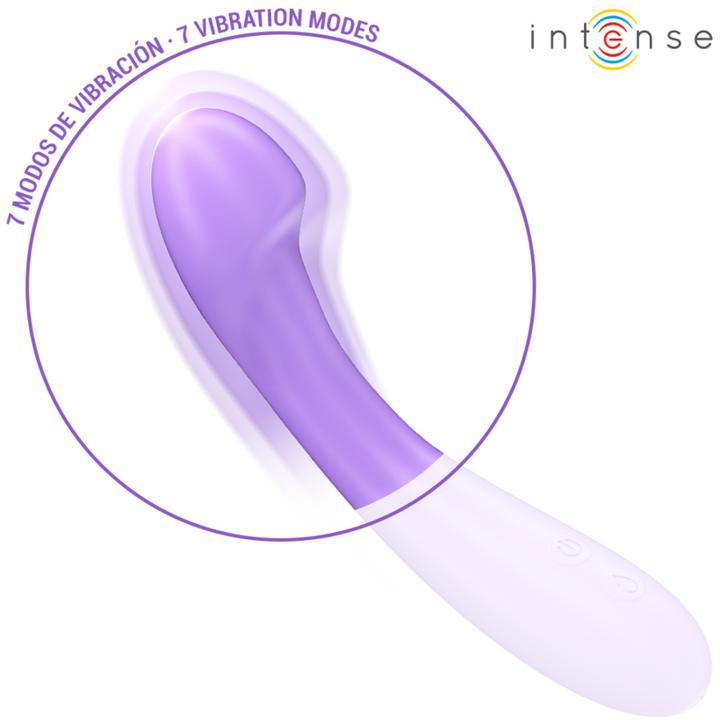 Actual product image Intense Becky Vibrator 19 cm Heatable 7 Vibrations Purple