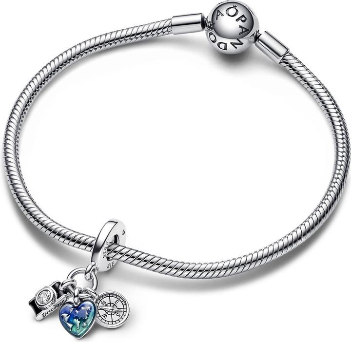 Immagine prodotto Pandora Fotocamera Cuore e Bussola Tripla (Argento 925)