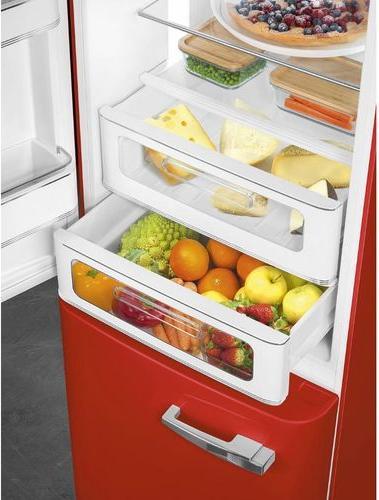 Produktbild Smeg Retro Style Kühl-Gefrierkombination FAB32LRD5 Rot, Links (331 l)