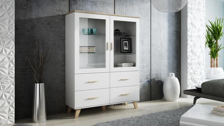 Actual product image Cama LOTTA WIT120 living room cabinet showcase