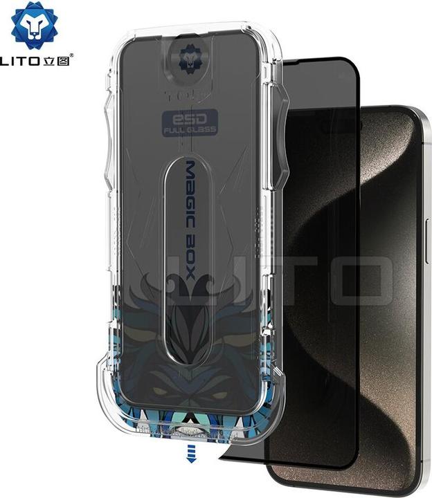Immagine prodotto Lito Vetro blindato privacy incluso strumento di installazione (1 Pezzo/i, Apple iPhone 15 Plus)