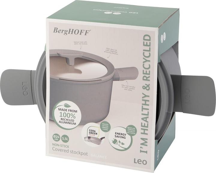 Image du produit BergHoff Casserole Balance 24 x 14, 24 cm (24 cm, Casserole, Aluminium)