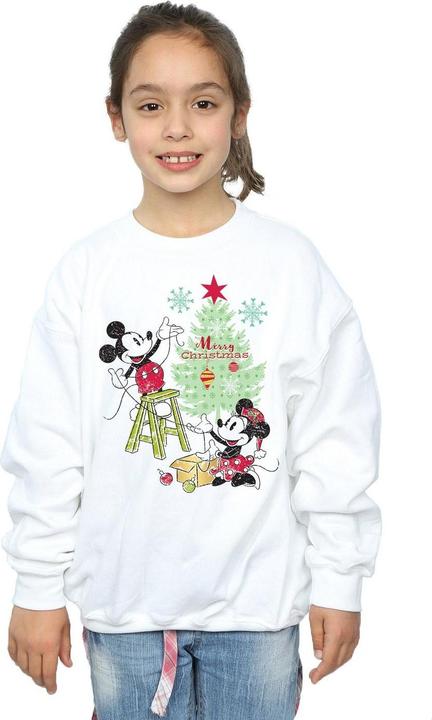 Produktbild Disney Mickey And Minnie Christmas Tree Sweatshirt Mädchen (140, 146)