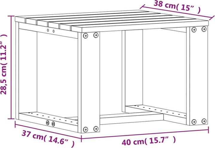 Produktbild VidaXL 3-tlg. Garten-Lounge-Set